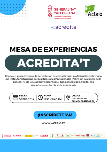 MESA DE EXPERIENCIAS "ACREDITA'T" IBI